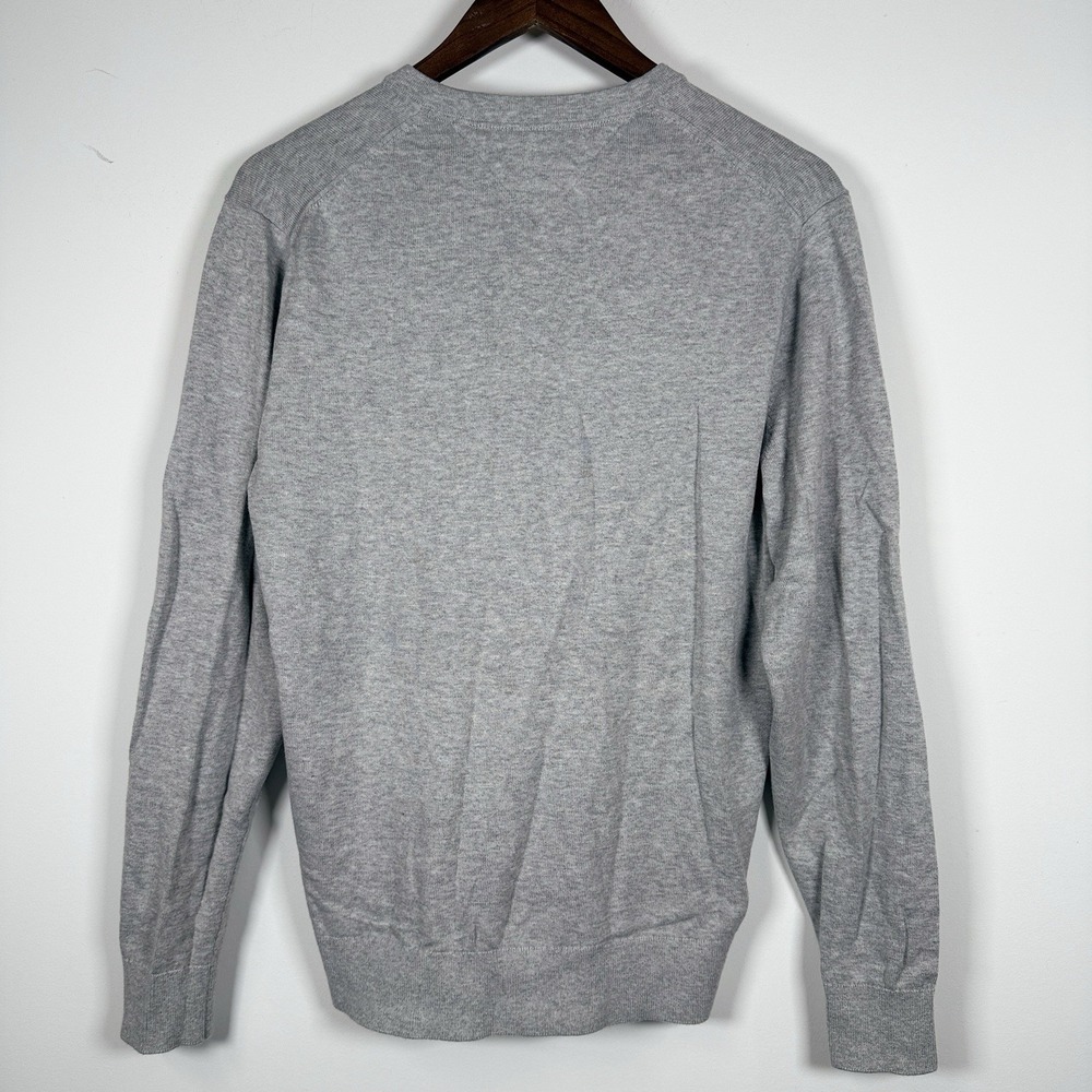 Tommy Hilfiger Men's Pullover Sweater V-Neck Career Casual Gray Size Large - Picture 6 of 6